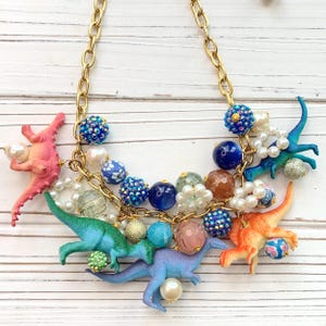 Lenora Dame Blue Moon Dinosaur Necklace
