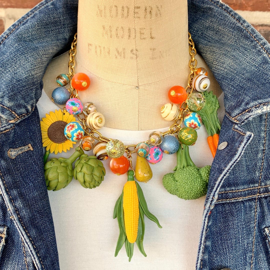 沸騰ブラドン Lenora Etsy - Necklace Vegetable Garden Dame その他
