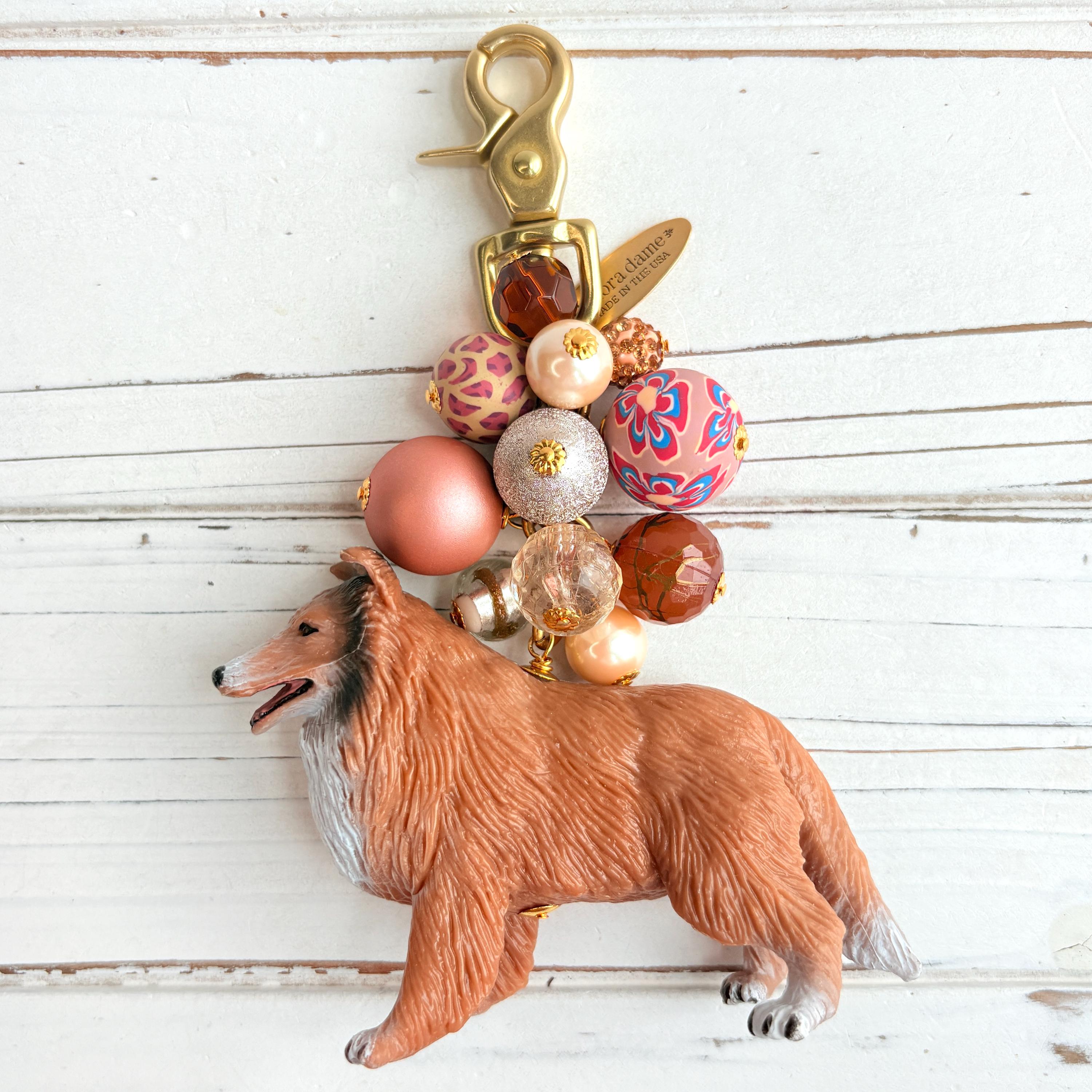 LAST FEW Lenora Dame Rough Collie Bag Charm