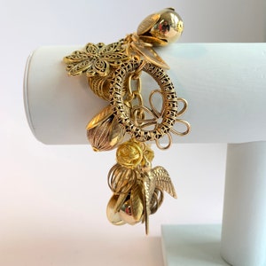 Lenora Dame Vintage Inspired Gilded Charm Bracelet image 5
