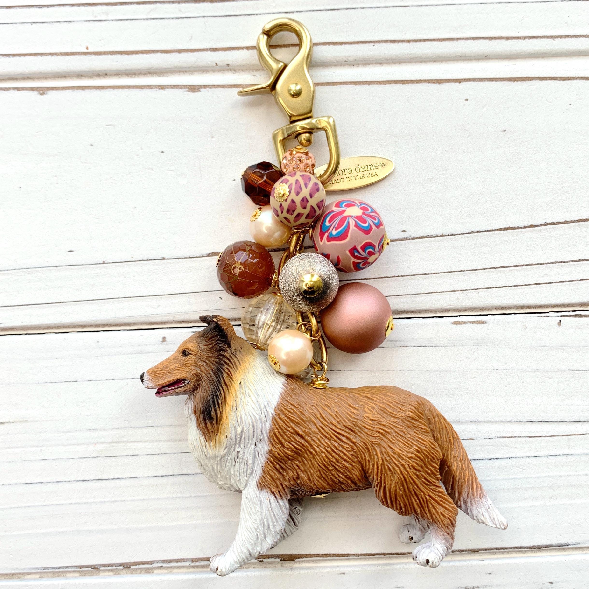Lenora Dame Rough Collie Bag Charm