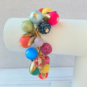 Lenora Dame Colorful Bead Cap Bauble Charm Bracelet image 4