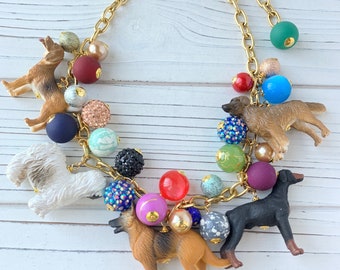 Lenora Dame Must Love Dogs Charm Necklace