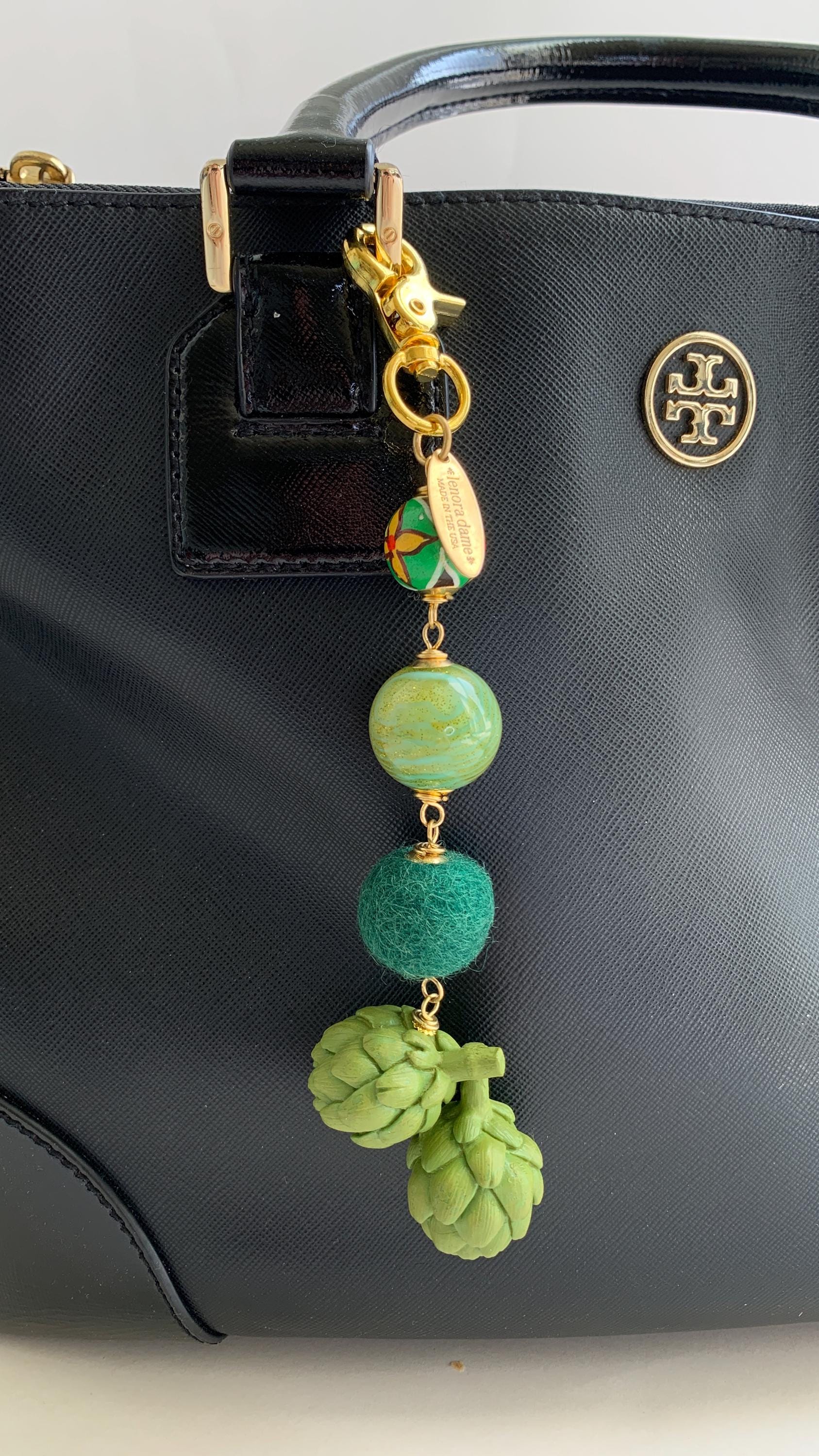 Lenora Dame Artichoke Bag Charm - Etsy Australia