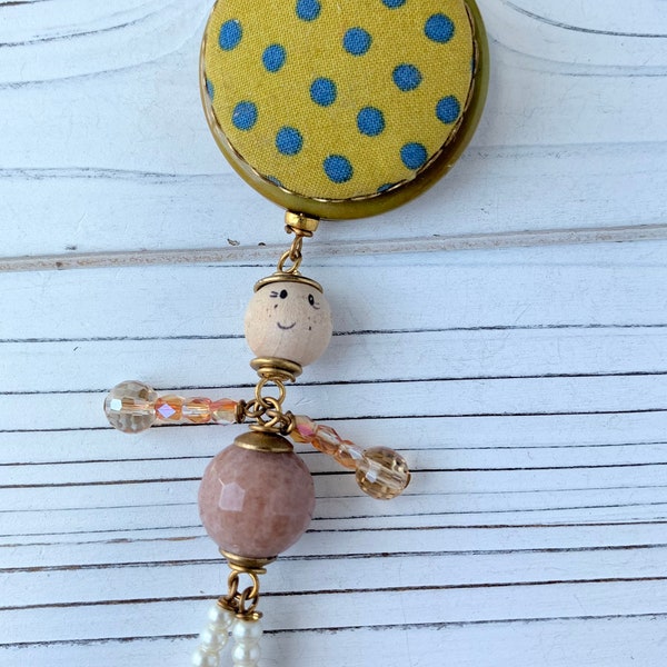 Lenora Dame Dancing Dolly Pin in Polka Dot