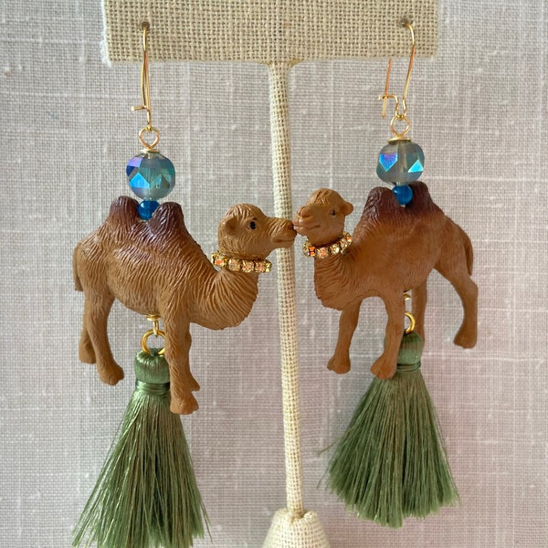 Lenora Dame Hump Day Camel Earrings