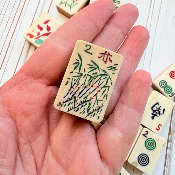 Lenora Dame Vintage Mahjong Tiles Bracelet - Etsy