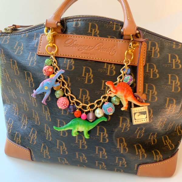 NOUVEAU DESIGN! Lenora Dame - Charm de sac chaîne dinosaure