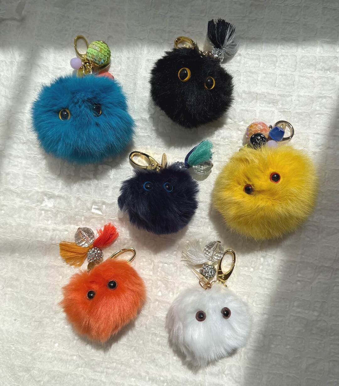 Lenora Dame Plush Monster Bag Charm - 6 Color Options! - Etsy UK