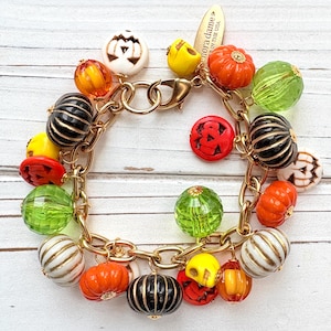Lenora Dame Pumpkin King Halloween Bracelet - New Design
