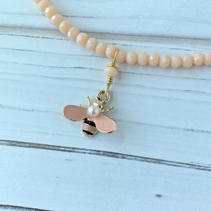 Lenora Dame Queen Bee Necklace - Honey Bee Pendant - Bee Keeper