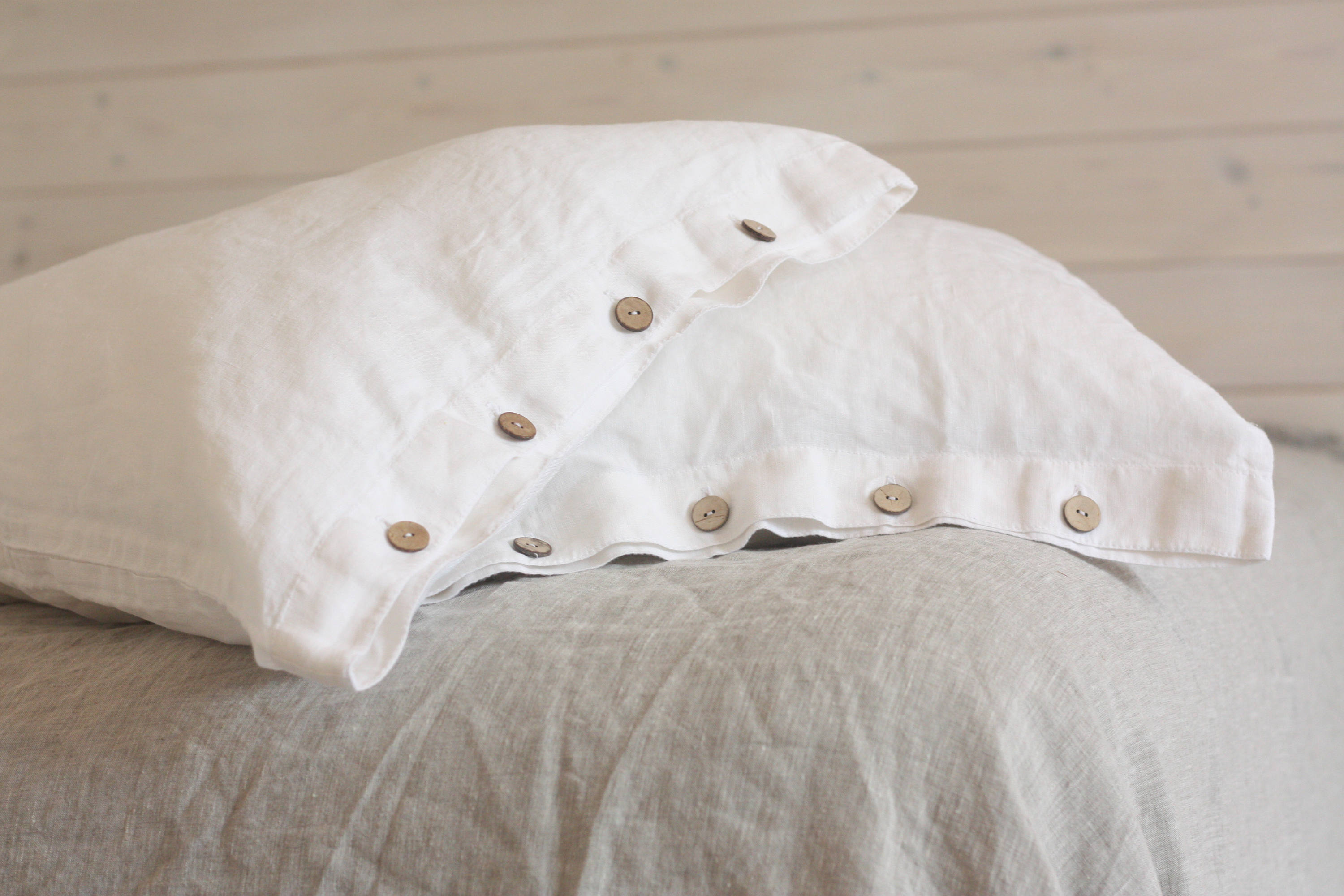 Flax Linen Pillowcase Pure linen bed pillowcases coconut Etsy