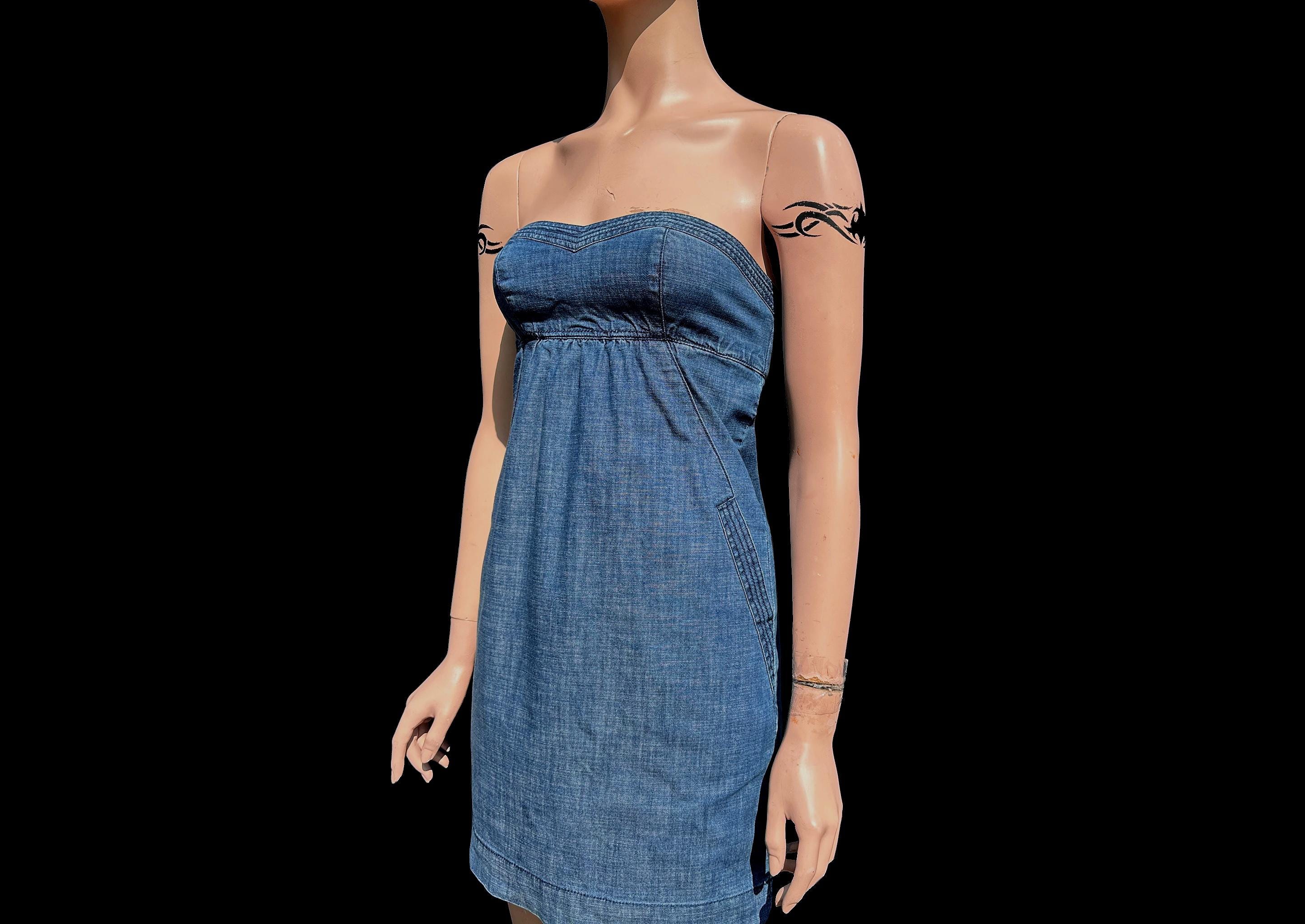 navy blue dress for baby girl 2000s Jean Dresses main image 0
