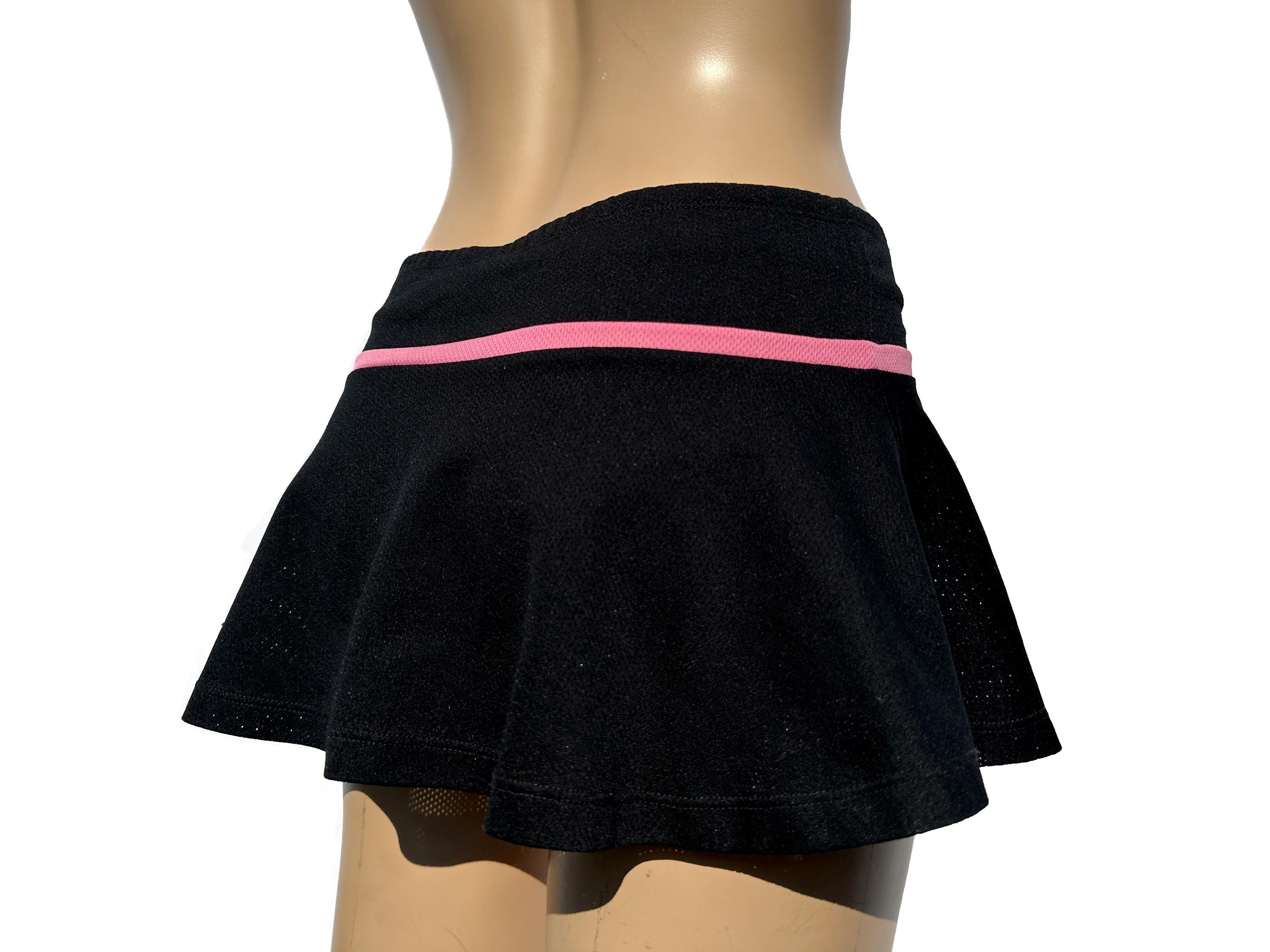 Black tennis skirt jean hot sale