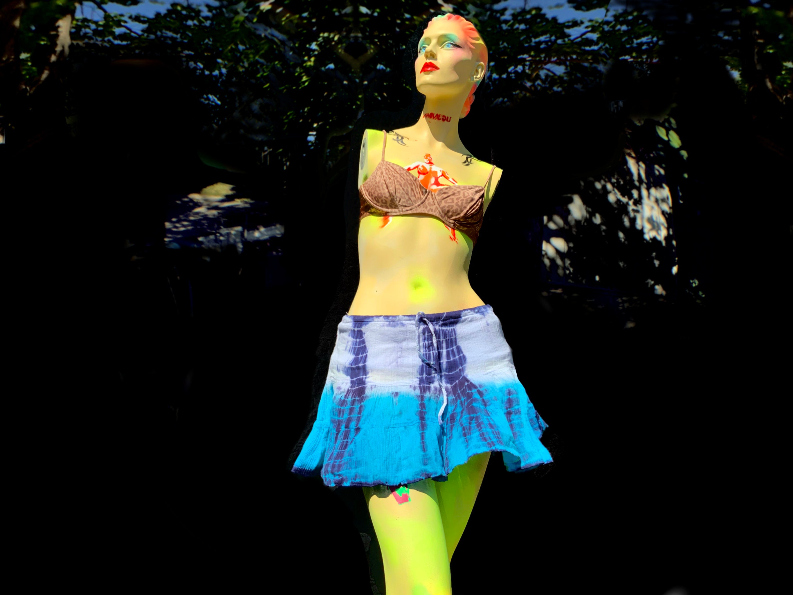00s archive L.G.B. tie dye mini skirt - techform.us｜その他