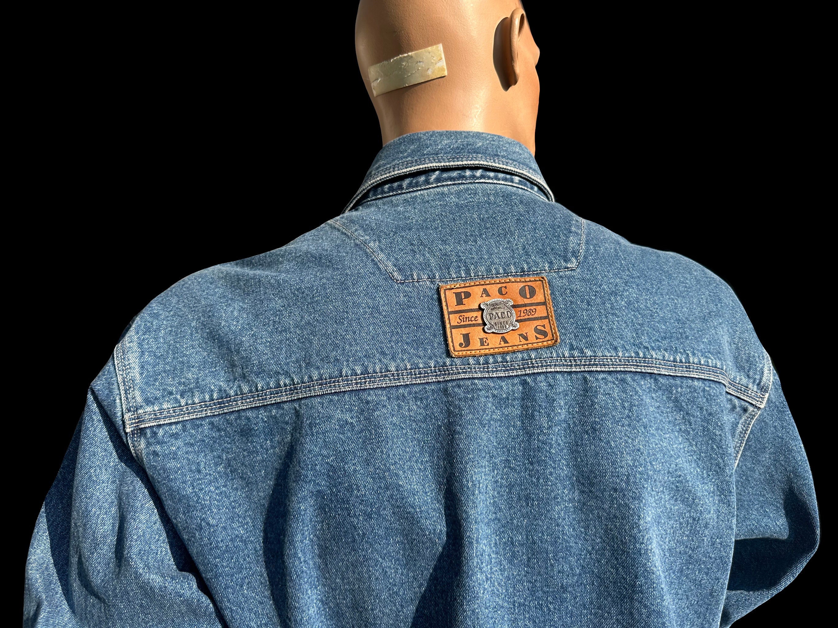 Vintage PACO Jeans Authentic Old School Hip Hop Blue Denim Jean