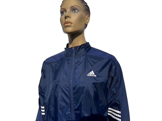 Vintage 90s Adidas Track Jacket Navy White 1990s Sportswear Vintage 90s Adidas Track Jacket Navy White 1990s Sportswear