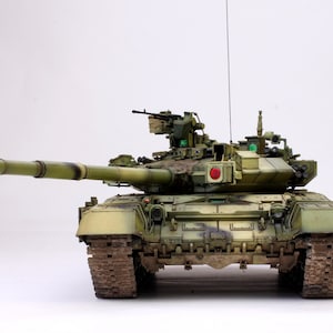 Russischer T-90A MBT 1:35 Panzermodell (gebaut und bemalt in professioneller Werkstatt)