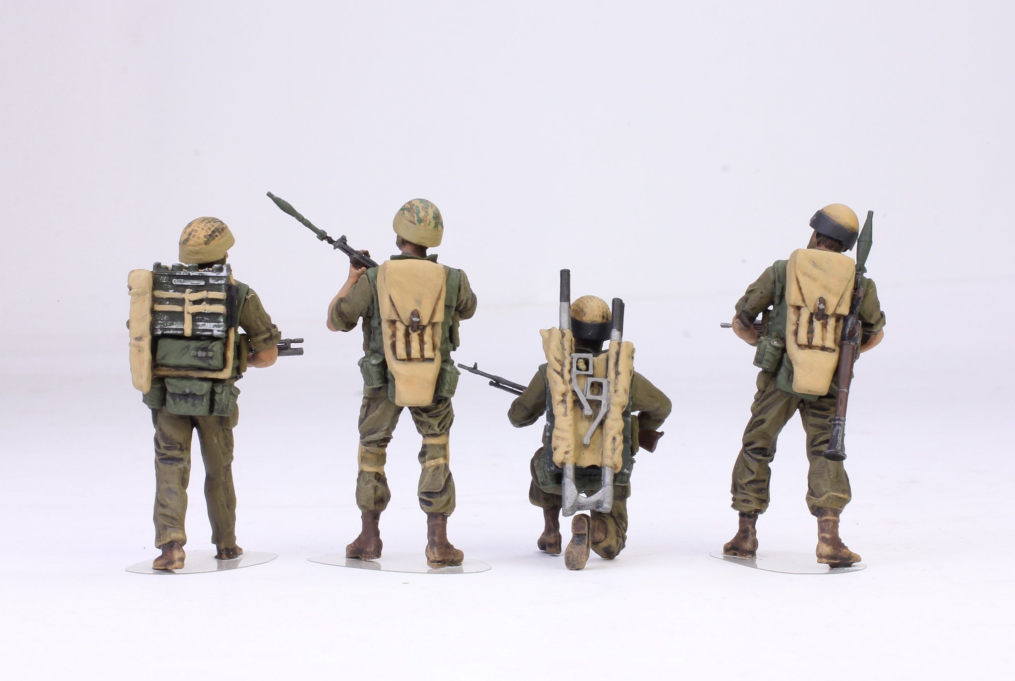Handmade Painted Israeli IDF Paratrooper Figures: 1/35 Scale Resin