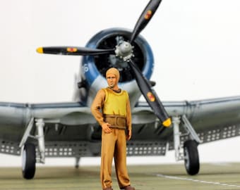 Pre-order ProPainted 1:48 figuur US Navy Yellow Deck Crew WWII (set 2)