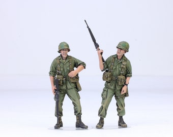 プロペイント ベトナム戦争 アメリカ兵フィギュア：手塗り 1/35
