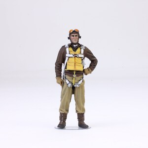 Painted Figure USAAF Pilot WWII 1:32 scale (Built and painted by Professional skills)