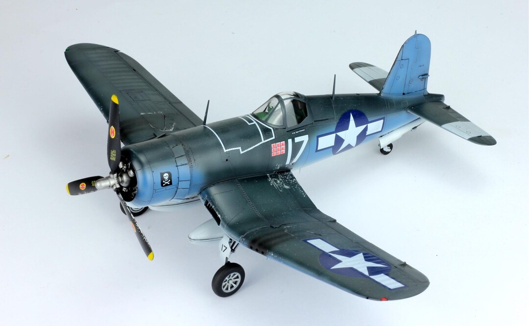 USMC F4U-1A Corsair, Pacific Battlefield WWII 1:48 (built and