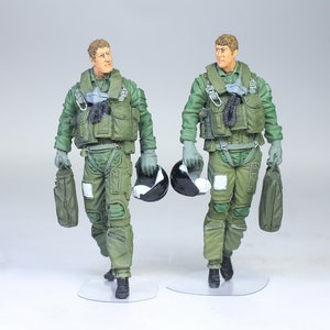 Ręcznie malowane figurki pilotów USAF: model żywiczny w skali 1/32