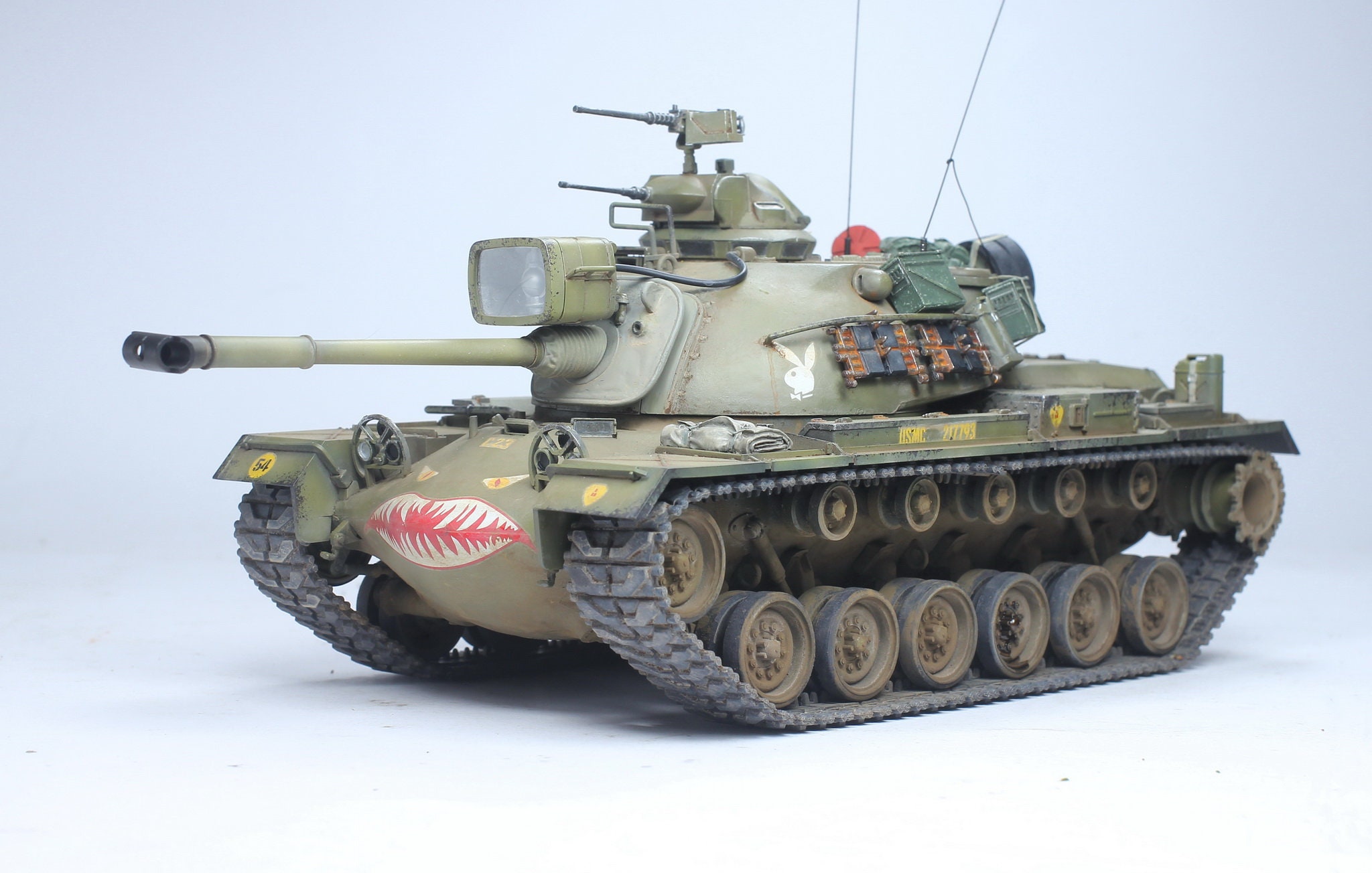 Probuilt 1:35 Model USMC M48A1 Patton /w Accessories Upgraded Set