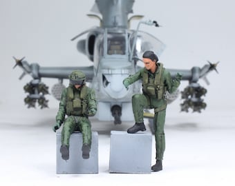塗装済みフィギュアセット 02 米国ヘリコプターパイロット（AH-1Z