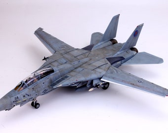 US Navy F-14A Tomcat (/w 02 Pilots) 1:48 (Built and painted by Professional skills)