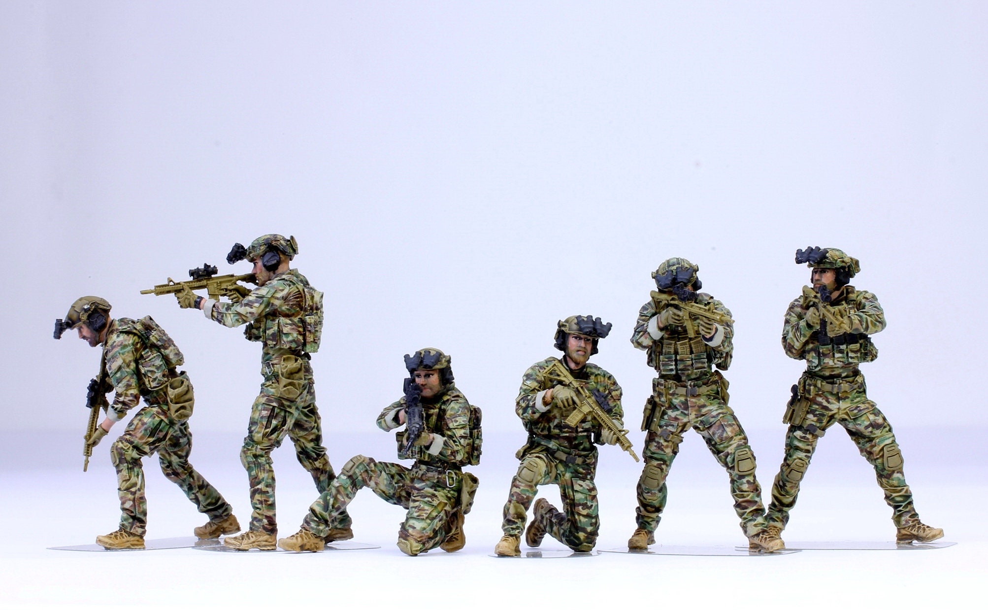 Pro-painted US Navy Seal Special Force Team 06 Soldiers in