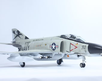 Pre-Order US Navy F-4J Mig Killer Phantom Vietnam war 1:48 (Built and painted by Professional skills)