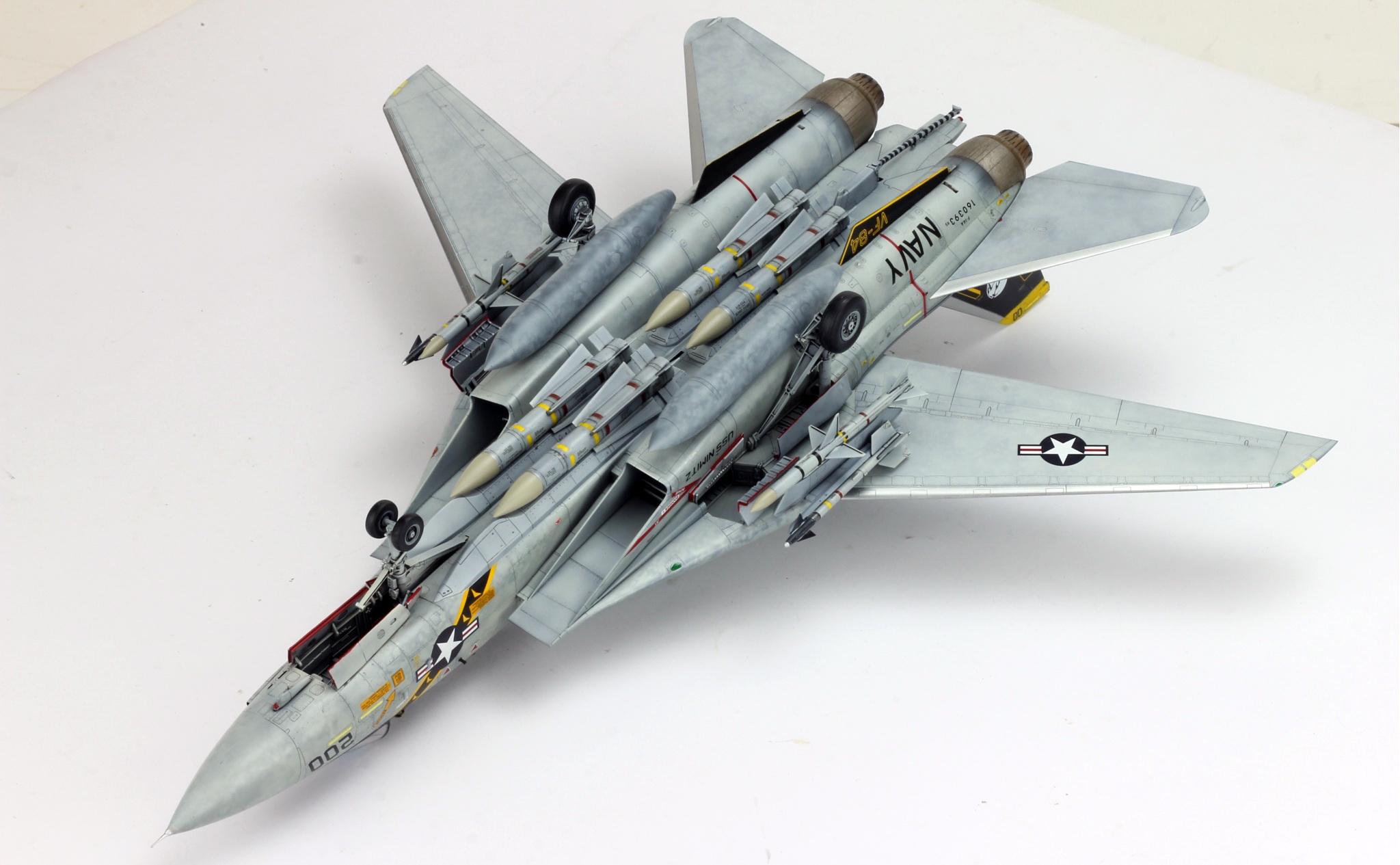 Probuilt 1:48 F-14A Tomcat “jolly Roger” US Navy Fighter