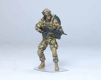Painted US Navy Seal Figure: Multicam Camouflage, 1/35 Scale