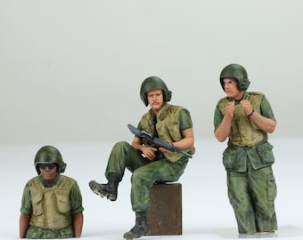 Set 03 1:35 ProPainted Figures US Tank Crews in Vietnam war (No inlcuded tank)