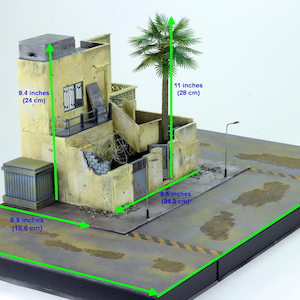 Pro-Built 1/35 Middle East Building (Iraq, Afghanistan, Gaza) Diorama Base