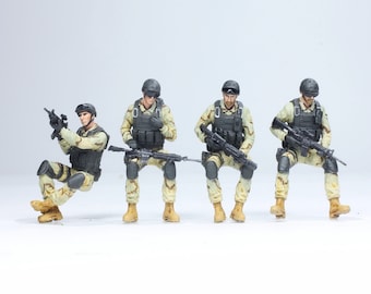 PreOrder Pro-Painted 1:35 US Delta Force Helicopter Riders (for Black Hawk, Little Bird)