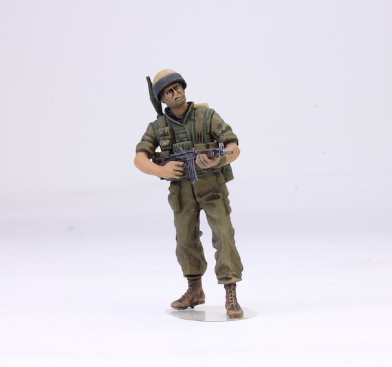 Handmade Painted Israeli IDF Paratrooper Figures: 1/35 Scale Resin