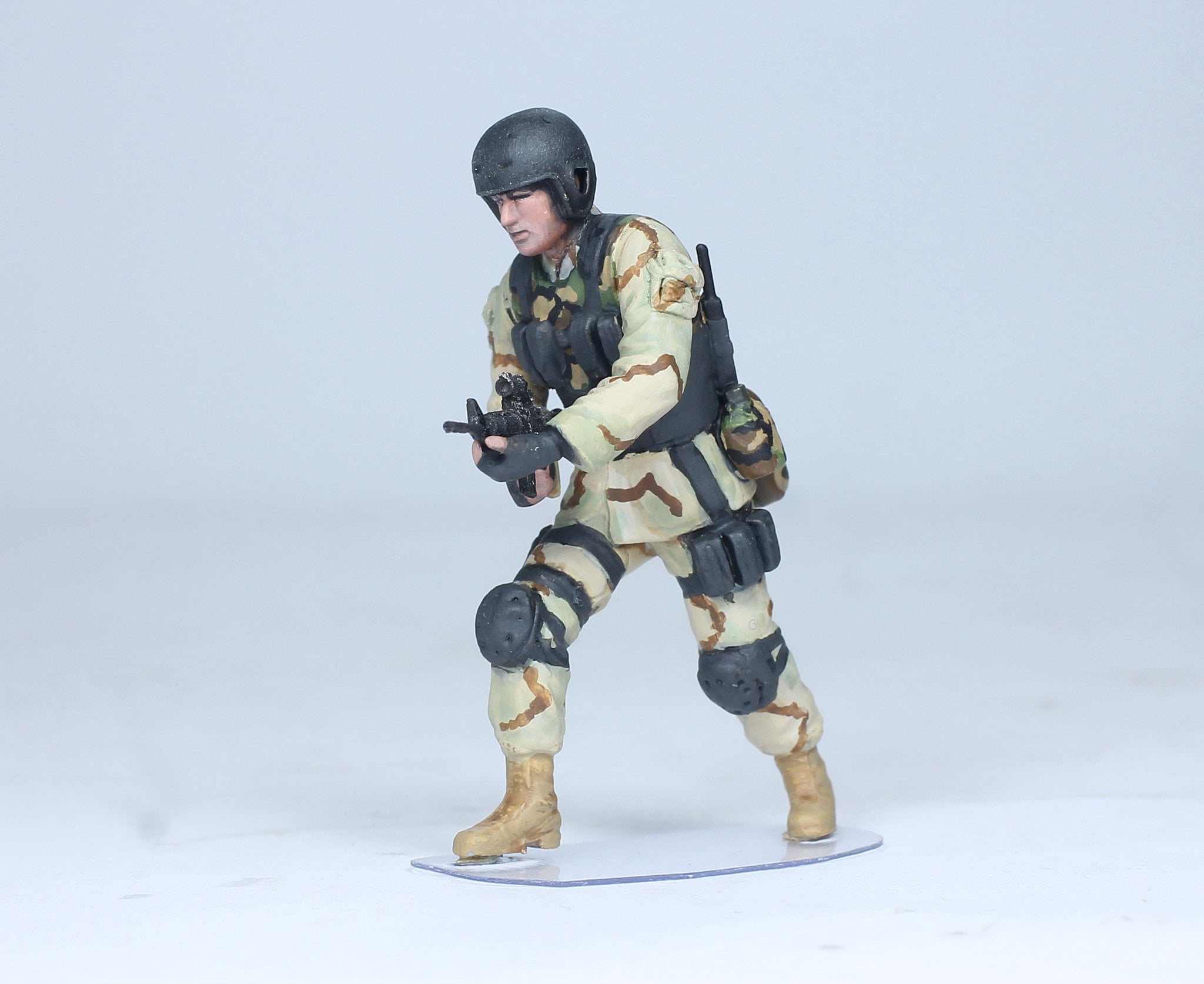 Painted Figure Delta Force Team (04 Figures) in Fight Somalia 1993