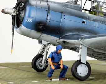 Pre-order ProPainted 1:48 figuur US Navy Blue Deck Crew WWII (set 2)