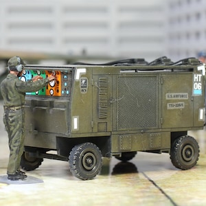 Professioneller Hydraulischer Teststand für Flugzeuge auf einem Militärflugplatz 1:48 (Gefertigt und bemalt von Profis)