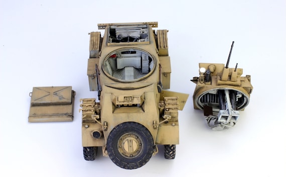プロビルドモデル イギリス軍 ハンバー装甲車 MK.II (内装詳細) WW2 1