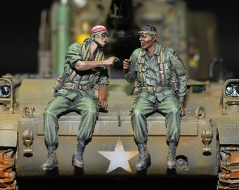 ProPainted Vietnam War US Soldier Figures: 1/35 Scale Resin Model