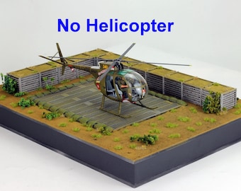 21st Century Ah-6 Little Bird Fire Rescue Helicopter 1/6