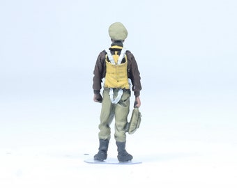 塗装済みフィギュア USAAF パイロット WWII 1:48 (プロの技術で