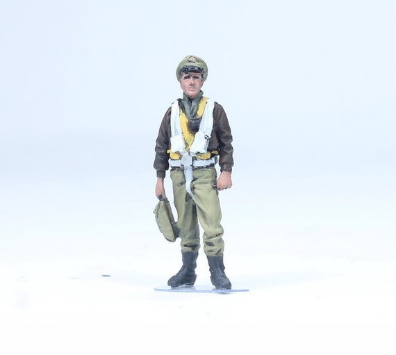 塗装済みフィギュア USAAF パイロット WWII 1:48 (プロの技術で