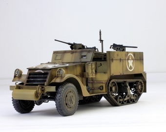 ProBuilt 1:35 Scale M2A1 Half Track Model - WWII US Army