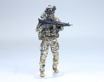 Handmade US Navy Seal Figure: 1/35 Scale Multicam Camouflage