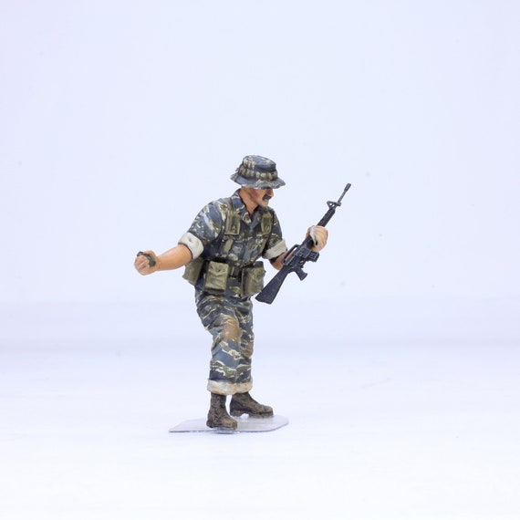 ベトナム戦争で戦うアメリカ陸軍特殊部隊のプロによる塗装済み完成品